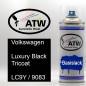 Preview: Volkswagen, Luxury Black Tricoat, LC9Y / 9083: 400ml Sprühdose, von ATW Autoteile West.